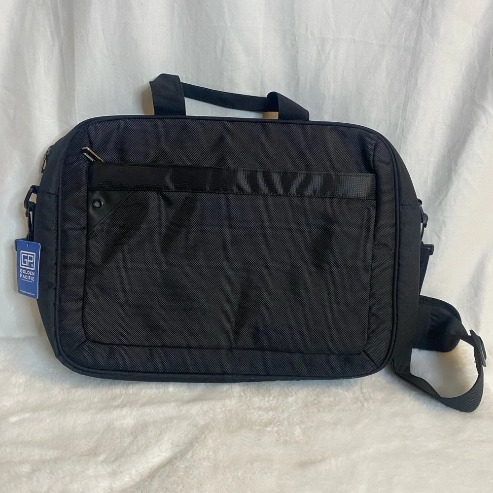 Golden Pacific black laptop bag